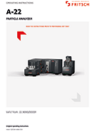 Operating manual Laser Particle Sizers ANALYSETTE 22 NeXT